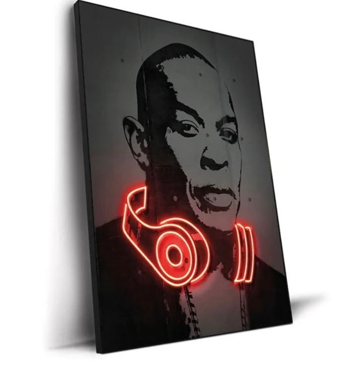 Abstract neon design artist photo frames