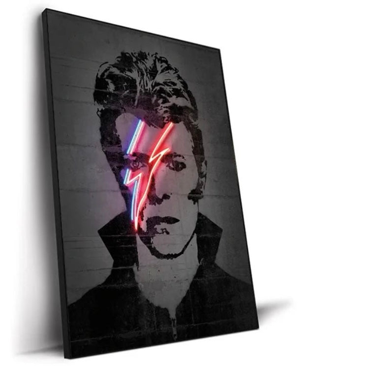 Abstract neon design artist photo frames