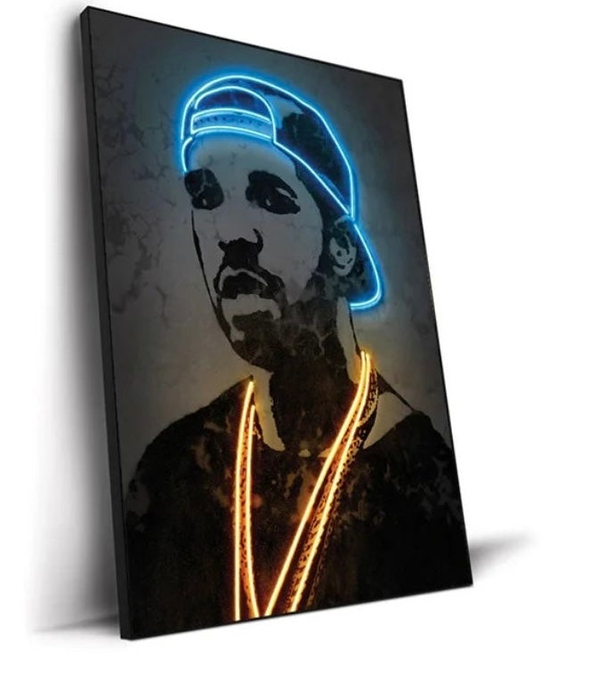 Abstract neon design artist photo frames
