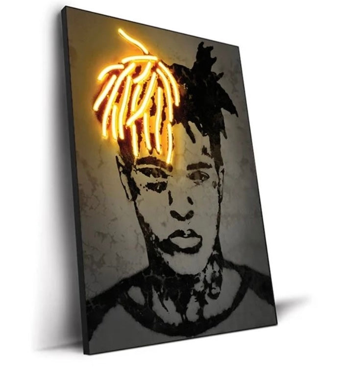 Abstract neon design artist photo frames